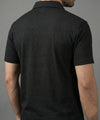 Men's T-Shirt Collar Black Tsh-7026