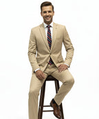 Formal Suit Gst-0124 Coffee 2 Button