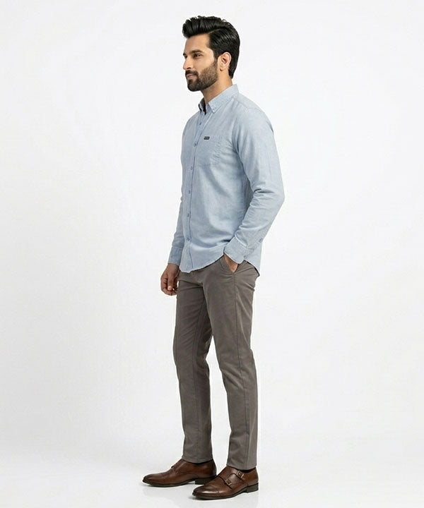 Men's Casual Shirt - Shc-1381 Sky Blue