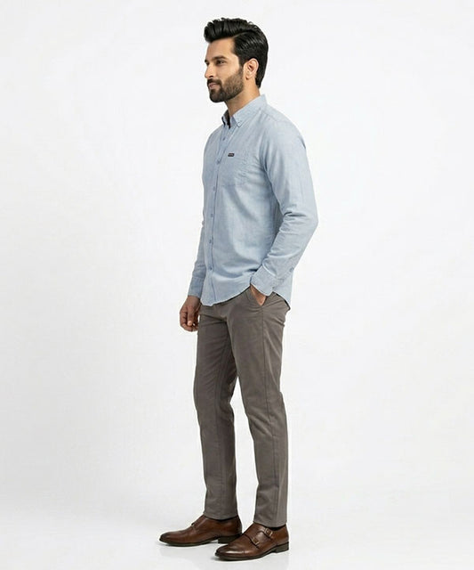 Men's Casual Shirt - Shc-1381 Sky Blue