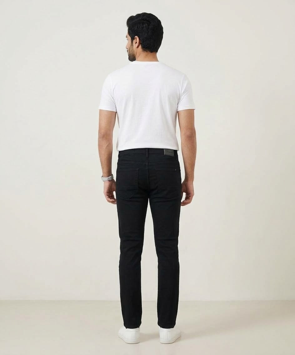 Men's Denim Slim Fit Jeans- Black JP-1861