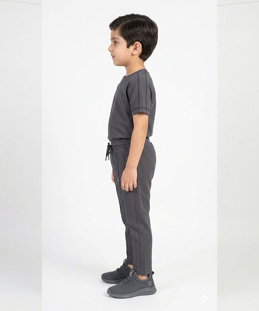 Kids Smart Baggy stretchable premium trouser Black BLW-0136
