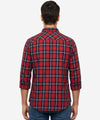 Men's Casual Checkered Shirt - Red Chk Shc-1114