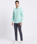 Men's Casual Shirt - Sea-Green Shc-2098 (ORG)