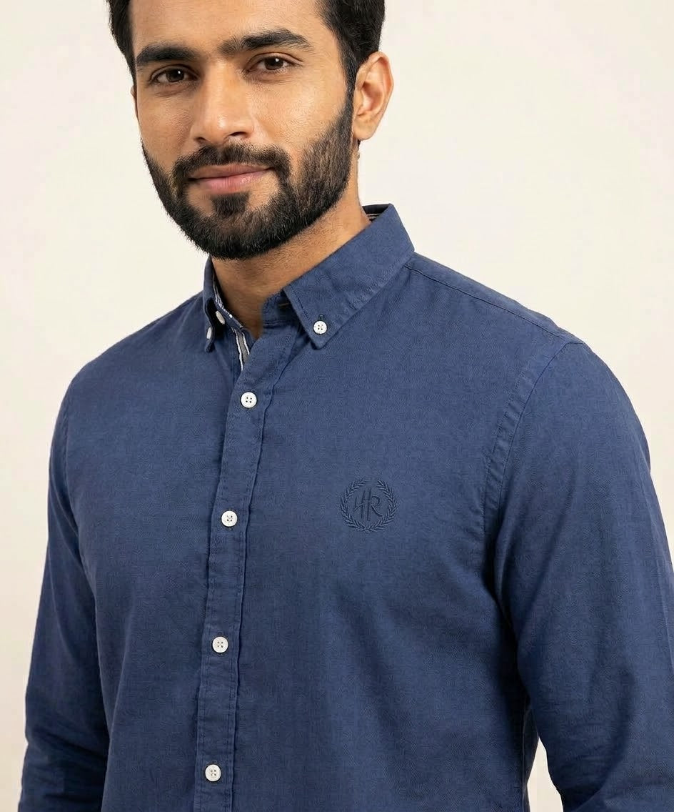 Men's Casual Shirt - Blue Shc-1695 (ORG-H)