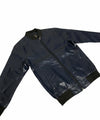 Men's Faux Leather Jacket Jk-0443 Navy