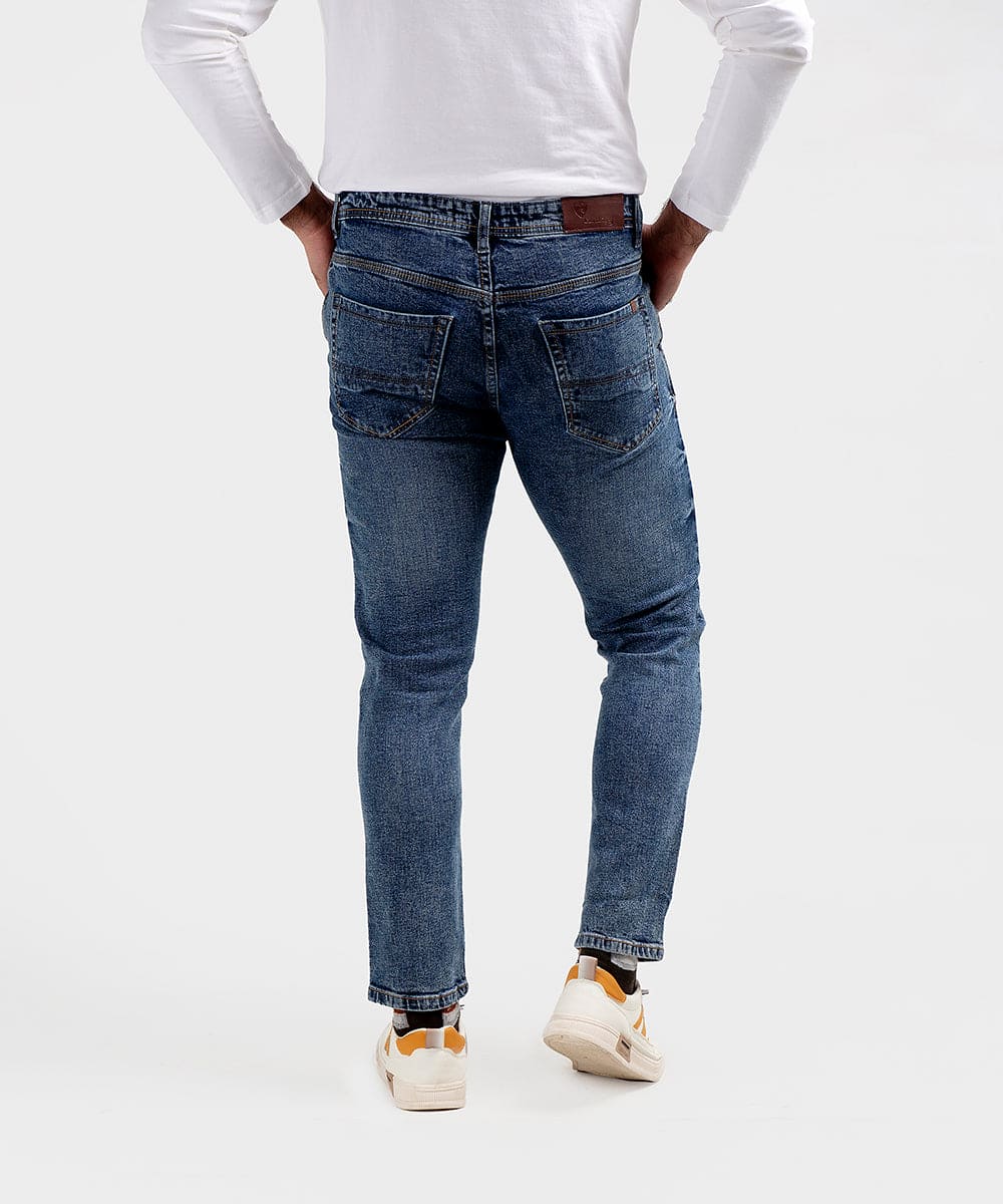HR Clothing Men's Denim -Wash Blue JP-1847