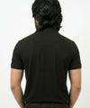 A|X Logo Self-Textured Polo T-Shirt TSH-7163 Black
