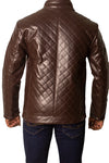 Men's Faux Leather Jacket Jk-0337 Coffee