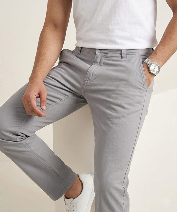 Men's Straight Fit Chino - Grey - CP-0558
