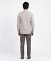 Men's Casual Shirt - L Grey Stripe Shc-1619 ORG