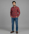 Men's Casual Shirt - Shc-1579 Red Chk