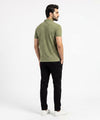 A|X Logo Self-Textured Polo T-Shirt TSH-7163 Olive