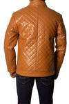 Men's Faux Leather Jacket Jk-0337 Camel