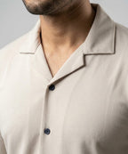 Men's Inter Lock Shirt Full-Sleeves - Fawn Shc-3089 (ORG-H)