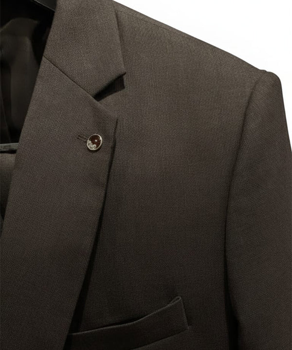 Formal Suit Gst-0122 Brown 2 Button