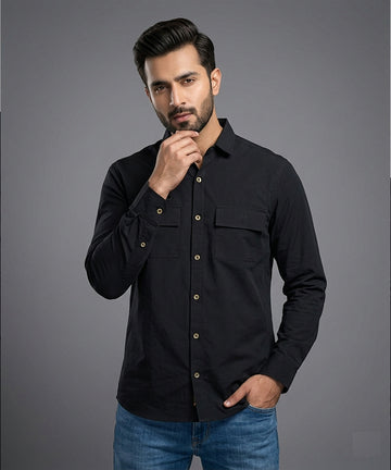 Men's Casual Shirt - Shc-1970 Black (ORG)