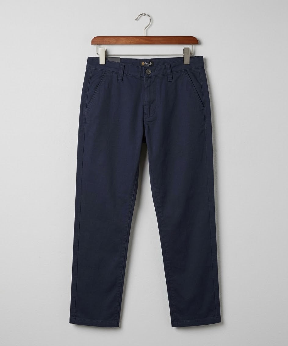 Kids Cotton Self-Navy Chino Pant - Bcp-0052