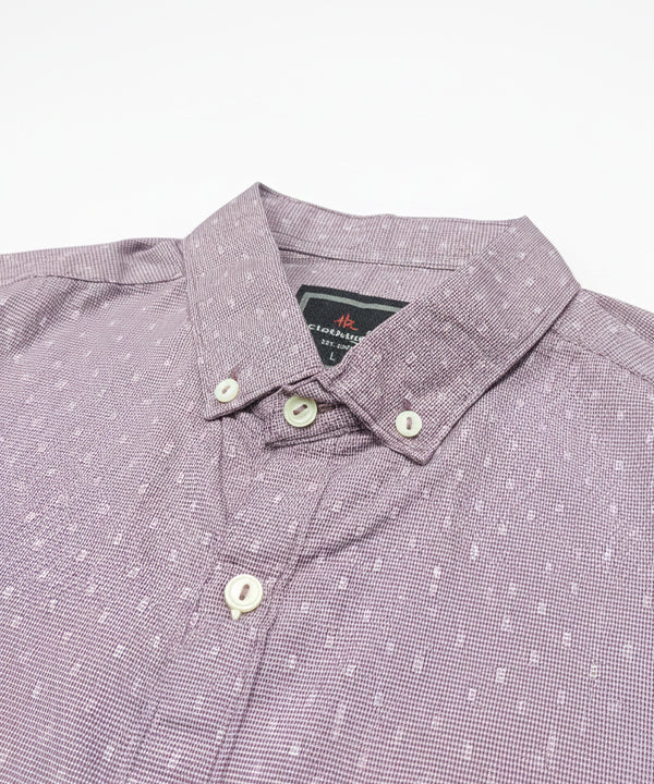 Men's Casual Shirt - Shc-1480 Dotted Durple
