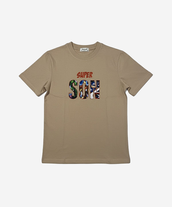 HR clothing Kids Super Son Tee's - Beige BTS-1899