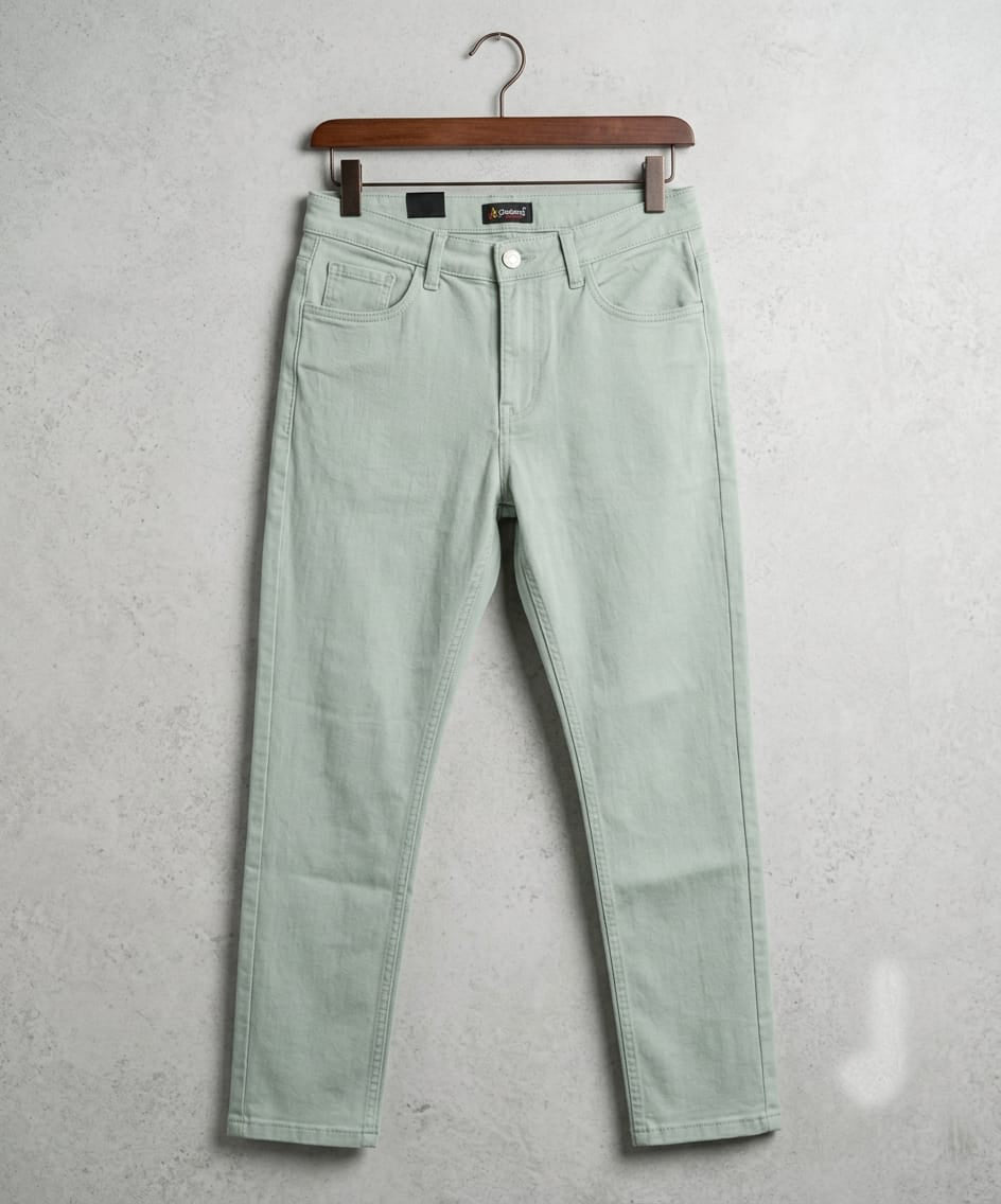 Kids Cotton Chino Pant - Bcp-0036 L Green