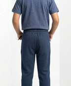 Kids Smart Baggy stretchable premium trouser Navy Texture BLW-0136