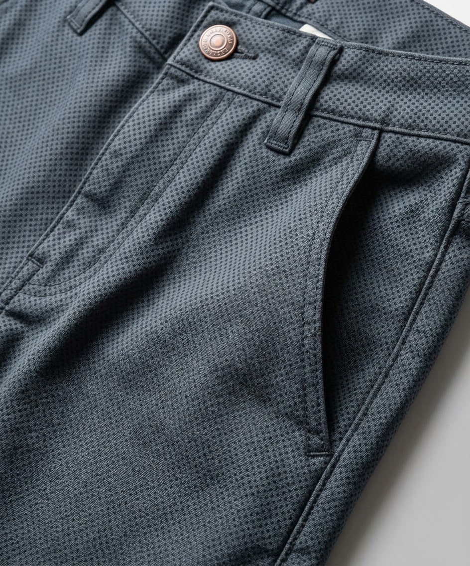 Kids Cotton Texture-Navy Chino Pant - Bcp-0052
