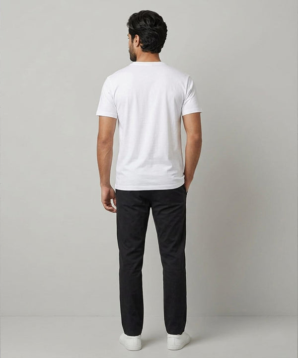 HR Clothing Men’s White Basic T-Shirt – TSH-7207