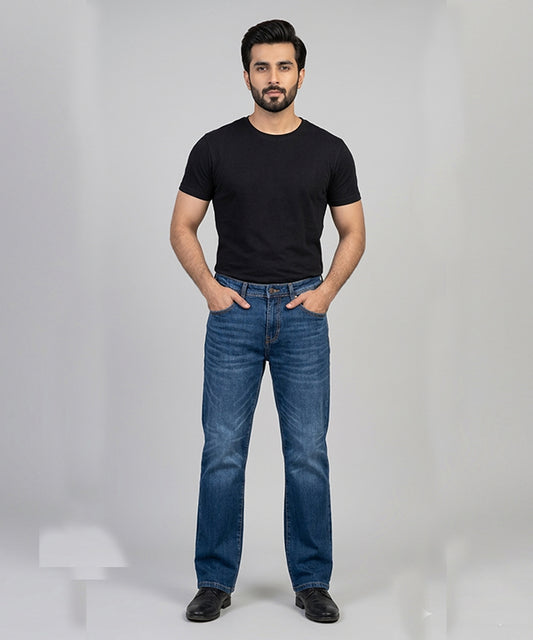 Men's Denim Samrt Baggy Regular Fit- JP-2203 Blue
