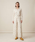 Women's Western Floral Co-Ord Set White LTP-0036
