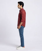 Men's Casual Shirt - Shc-1832 Red Chk (ORG-H)