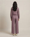 Women's Solid Co-Ord Set D-Purple LTP-0037
