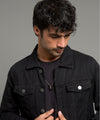 HR Clothing Men's Denim Jacket - Black