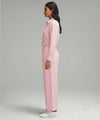 Women's Solid Co-Ord Set L-Pink LTP-0037
