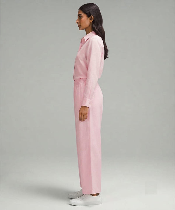 Women's Western Solid Co-Ord Set L-Pink LTP-0037