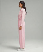 Women's Western Solid Co-Ord Set L-Pink LTP-0037