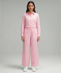 Women's Western Solid Co-Ord Set L-Pink LTP-0037
