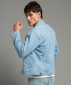 HR Clothing Men's Denim Jacket - Ice Blue