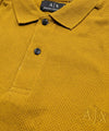 A|X Logo Self-Textured Polo T-Shirt TSH-7163 Mustard