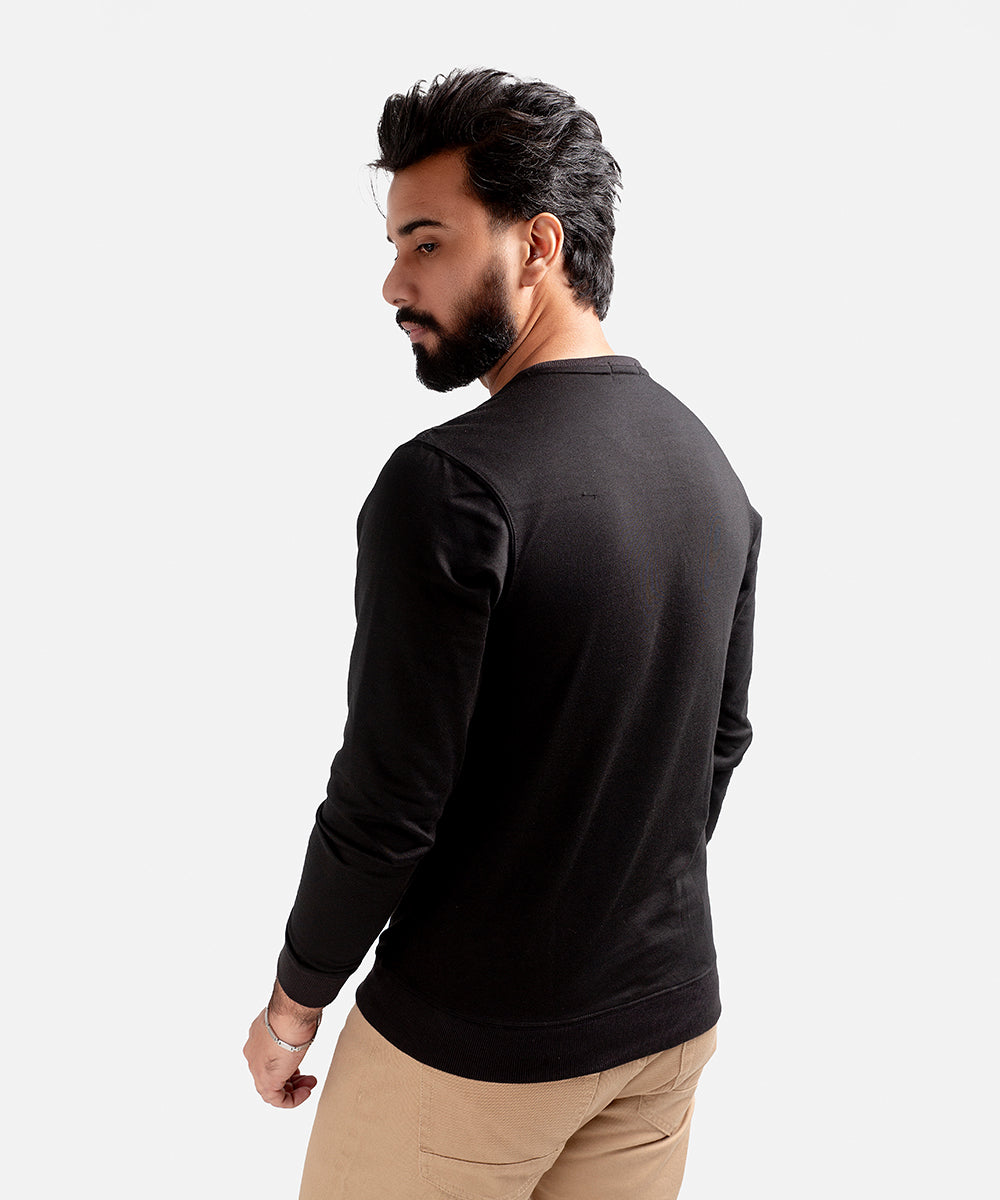 Men's Sweat Shirt - Black Goat