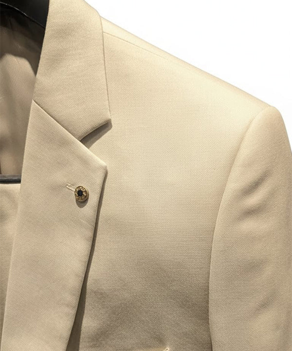 Formal Suit Gst-0124 Beige 2 Button