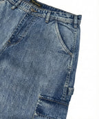 Men's Baggy Carpenter Denim - Wash Blue Jp-2080
