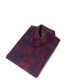 Men's Casual Shirt - Shc-1106 Dotted Maroon