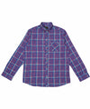 Men's Casual Shirt - Shc-1192 Blue Chk