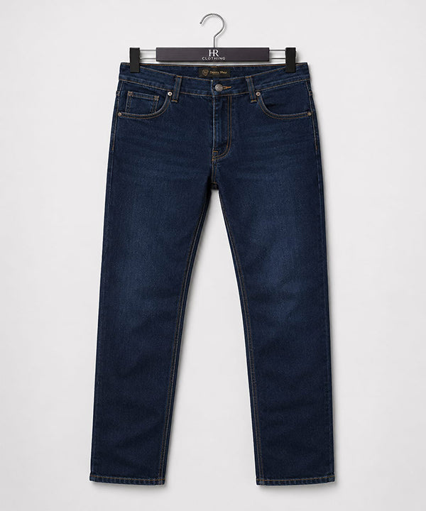 HR Clothing Men's Denim Straight Fit - Navy JP-2235