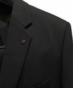 Formal Suit Gst-0127 Texture Black 2 Button