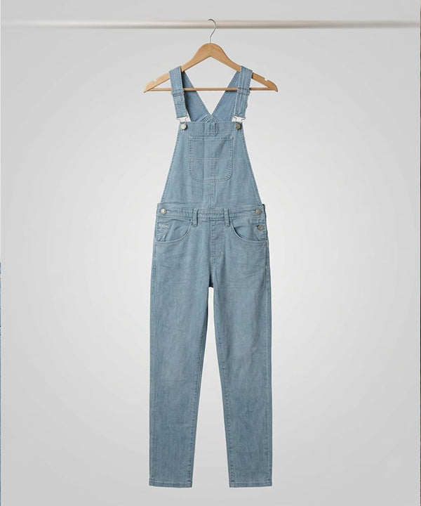 HR Clothing Women's Denim Rompers – L-Blue- DG-0007