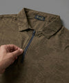 Men's T-Shirt Collar Brown Tsh-7024