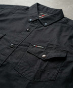 Men's Casual Shirt - Black-Stripe Shc-1486 - (ORG-H)