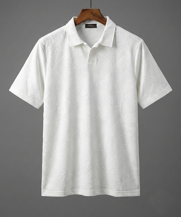 Men's T-Shirt Collar White Jhony Collar Tsh-7025